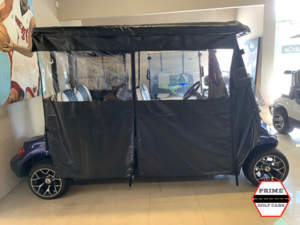 golf cart enclosure, advanced ev enclosure, golf cart rain enclosure