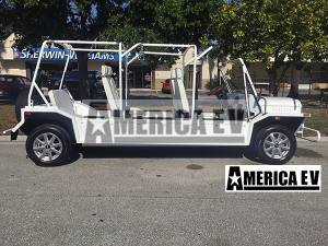 6 passenger mokee golf cart, america ev mokee, mokee cart